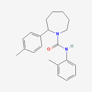 molecular formula C21H26N2O B4462439 N-(2-methylphenyl)-2-(4-methylphenyl)-1-azepanecarboxamide 