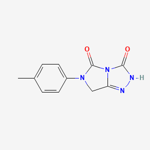 molecular formula C11H10N4O2 B4462469 6-(4-methylphenyl)-6,7-dihydro-3H-imidazo[5,1-c][1,2,4]triazole-3,5(2H)-dione 