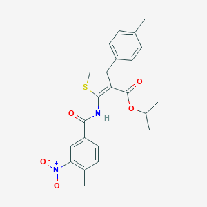 Isopropyl 2-({3-nitro-4-methylbenzoyl}amino)-4-(4-methylphenyl)-3-thiophenecarboxylate