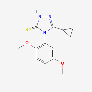 5-cyclopropyl-4-(2,5-dimethoxyphenyl)-4H-1,2,4-triazole-3-thiol