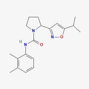 N-(2,3-dimethylphenyl)-2-(5-isopropyl-3-isoxazolyl)-1-pyrrolidinecarboxamide