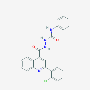 2-{[2-(2-chlorophenyl)-4-quinolinyl]carbonyl}-N-(3-methylphenyl)hydrazinecarboxamide