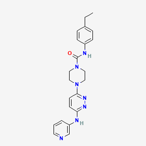 N-(4-ethylphenyl)-4-[6-(3-pyridinylamino)-3-pyridazinyl]-1-piperazinecarboxamide