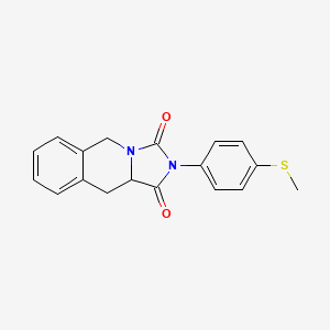 molecular formula C18H16N2O2S B4462654 2-[4-(methylthio)phenyl]-10,10a-dihydroimidazo[1,5-b]isoquinoline-1,3(2H,5H)-dione 