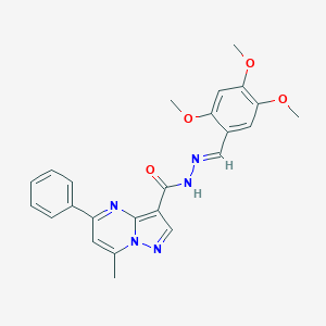 7-methyl-5-phenyl-N'-(2,4,5-trimethoxybenzylidene)pyrazolo[1,5-a]pyrimidine-3-carbohydrazide