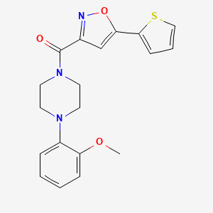 1-(2-methoxyphenyl)-4-{[5-(2-thienyl)-3-isoxazolyl]carbonyl}piperazine