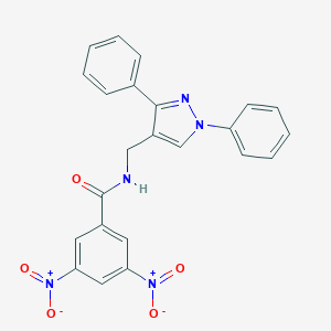 N-[(1,3-diphenyl-1H-pyrazol-4-yl)methyl]-3,5-dinitrobenzamide