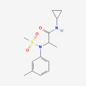 N~1~-cyclopropyl-N~2~-(3-methylphenyl)-N~2~-(methylsulfonyl)alaninamide