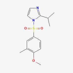 molecular formula C14H18N2O3S B4462784 2-isopropyl-1-[(4-methoxy-3-methylphenyl)sulfonyl]-1H-imidazole 