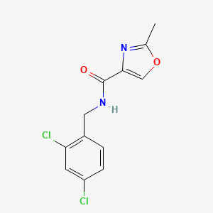 molecular formula C12H10Cl2N2O2 B4462801 N-(2,4-dichlorobenzyl)-2-methyl-1,3-oxazole-4-carboxamide 