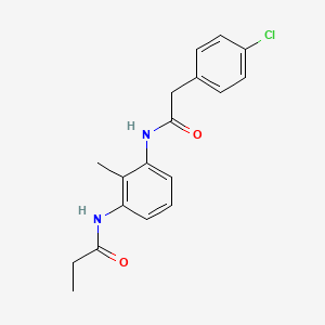 N-(3-{[(4-chlorophenyl)acetyl]amino}-2-methylphenyl)propanamide