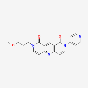 2-(3-methoxypropyl)-8-(4-pyridinyl)pyrido[4,3-b]-1,6-naphthyridine-1,9(2H,8H)-dione