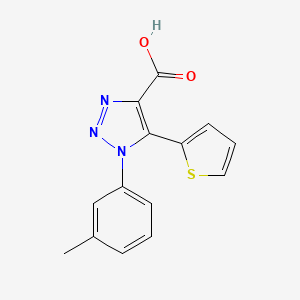 1-(3-methylphenyl)-5-(2-thienyl)-1H-1,2,3-triazole-4-carboxylic acid