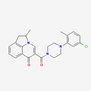 5-{[4-(5-chloro-2-methylphenyl)-1-piperazinyl]carbonyl}-2-methyl-1,2-dihydro-6H-pyrrolo[3,2,1-ij]quinolin-6-one
