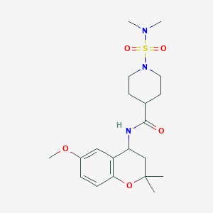 1-[(dimethylamino)sulfonyl]-N-(6-methoxy-2,2-dimethyl-3,4-dihydro-2H-chromen-4-yl)-4-piperidinecarboxamide