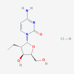 B044629 4-Amino-1-(2-deoxy-2-ethyl-beta-D-arabinofuranosyl)-2(1H)-pyrimidinone monohydrochloride CAS No. 119410-83-2