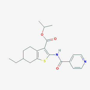 Isopropyl 6-ethyl-2-(isonicotinoylamino)-4,5,6,7-tetrahydro-1-benzothiophene-3-carboxylate