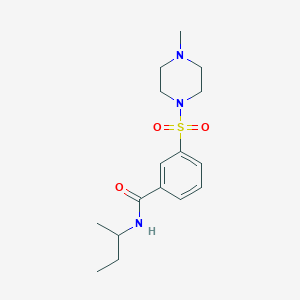 N-(sec-butyl)-3-[(4-methyl-1-piperazinyl)sulfonyl]benzamide