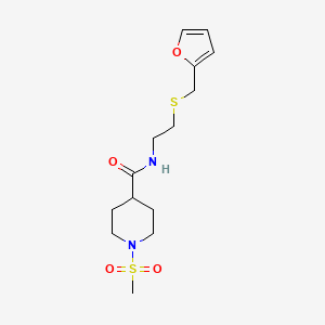 N-{2-[(2-furylmethyl)thio]ethyl}-1-(methylsulfonyl)-4-piperidinecarboxamide