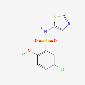 5-chloro-2-methoxy-N-1,3-thiazol-5-ylbenzenesulfonamide
