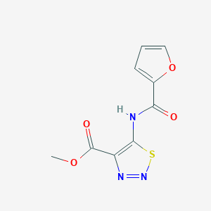 molecular formula C9H7N3O4S B4462987 methyl 5-(2-furoylamino)-1,2,3-thiadiazole-4-carboxylate 