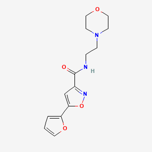5-(2-furyl)-N-[2-(4-morpholinyl)ethyl]-3-isoxazolecarboxamide