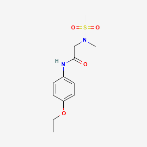 N~1~-(4-ethoxyphenyl)-N~2~-methyl-N~2~-(methylsulfonyl)glycinamide
