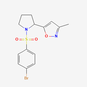 5-{1-[(4-bromophenyl)sulfonyl]-2-pyrrolidinyl}-3-methylisoxazole