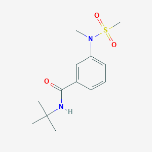molecular formula C13H20N2O3S B4463015 N-(tert-butyl)-3-[methyl(methylsulfonyl)amino]benzamide 