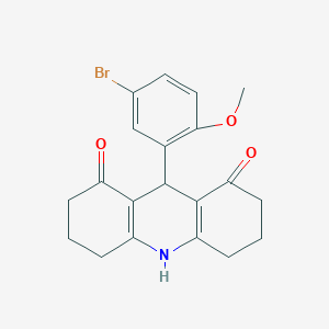 9-(5-bromo-2-methoxyphenyl)-3,4,6,7,9,10-hexahydro-1,8(2H,5H)-acridinedione