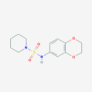 N-(2,3-dihydro-1,4-benzodioxin-6-yl)-1-piperidinesulfonamide