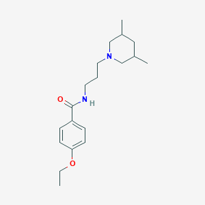 molecular formula C19H30N2O2 B4463031 N-[3-(3,5-dimethyl-1-piperidinyl)propyl]-4-ethoxybenzamide 