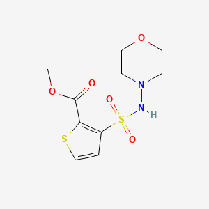 molecular formula C10H14N2O5S2 B4463039 methyl 3-[(4-morpholinylamino)sulfonyl]-2-thiophenecarboxylate 