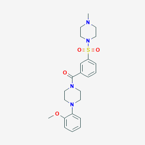 1-(2-methoxyphenyl)-4-{3-[(4-methyl-1-piperazinyl)sulfonyl]benzoyl}piperazine