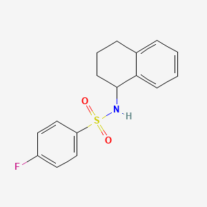 4-fluoro-N-(1,2,3,4-tetrahydro-1-naphthalenyl)benzenesulfonamide