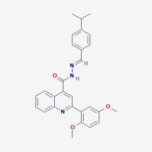 2-(2,5-dimethoxyphenyl)-N'-(4-isopropylbenzylidene)-4-quinolinecarbohydrazide