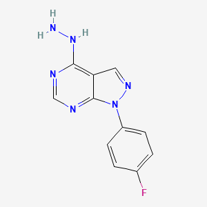 1-(4-fluorophenyl)-4-hydrazino-1H-pyrazolo[3,4-d]pyrimidine