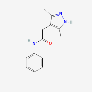 2-(3,5-dimethyl-1H-pyrazol-4-yl)-N-(4-methylphenyl)acetamide