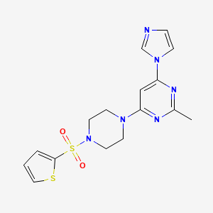 4-(1H-imidazol-1-yl)-2-methyl-6-[4-(2-thienylsulfonyl)-1-piperazinyl]pyrimidine