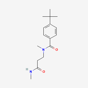 4-tert-butyl-N-methyl-N-[3-(methylamino)-3-oxopropyl]benzamide