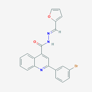 2-(3-bromophenyl)-N'-(2-furylmethylene)-4-quinolinecarbohydrazide