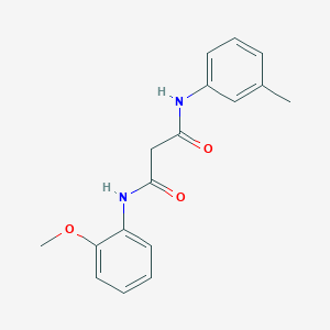 molecular formula C17H18N2O3 B4463125 N-(2-methoxyphenyl)-N'-(3-methylphenyl)malonamide 