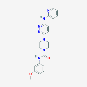 N-(3-methoxyphenyl)-4-[6-(2-pyridinylamino)-3-pyridazinyl]-1-piperazinecarboxamide