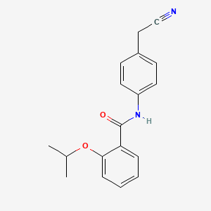 molecular formula C18H18N2O2 B4463156 N-[4-(cyanomethyl)phenyl]-2-isopropoxybenzamide 