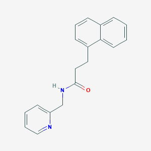 3-(1-naphthyl)-N-(2-pyridinylmethyl)propanamide