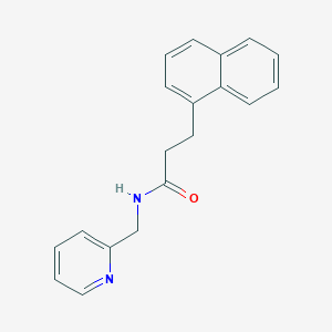 molecular formula C19H18N2O B4463179 3-(1-naphthyl)-N-(2-pyridinylmethyl)propanamide 