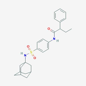 2-phenyl-N-[4-(tricyclo[3.3.1.1~3,7~]dec-1-ylsulfamoyl)phenyl]butanamide