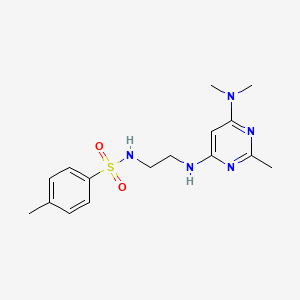 N-(2-{[6-(dimethylamino)-2-methyl-4-pyrimidinyl]amino}ethyl)-4-methylbenzenesulfonamide