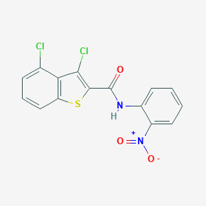 molecular formula C15H8Cl2N2O3S B446322 3,4-dichloro-N-(2-nitrophenyl)-1-benzothiophene-2-carboxamide CAS No. 332382-11-3