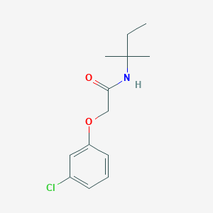 molecular formula C13H18ClNO2 B4463227 2-(3-chlorophenoxy)-N-(1,1-dimethylpropyl)acetamide 